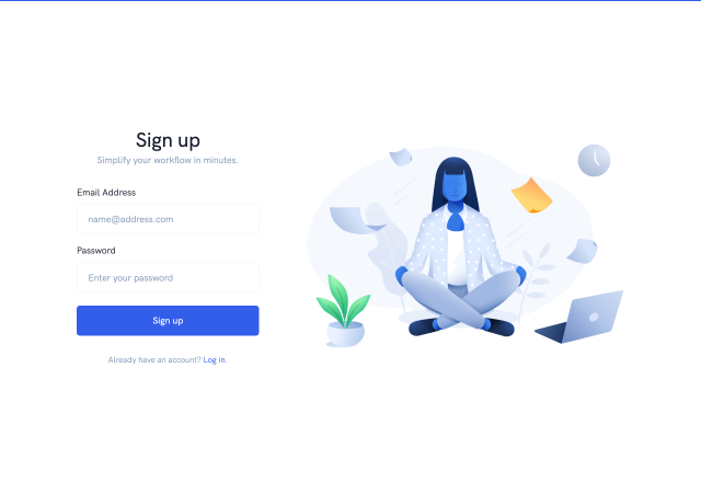 screenshot lk acct signup illustration