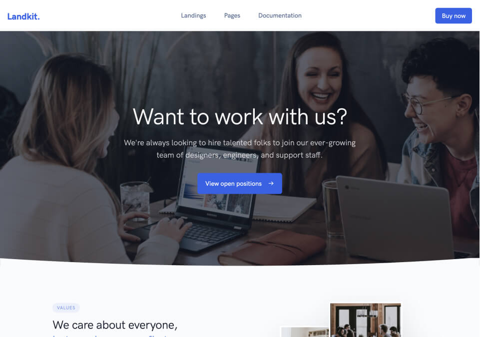 screenshot lk pages career