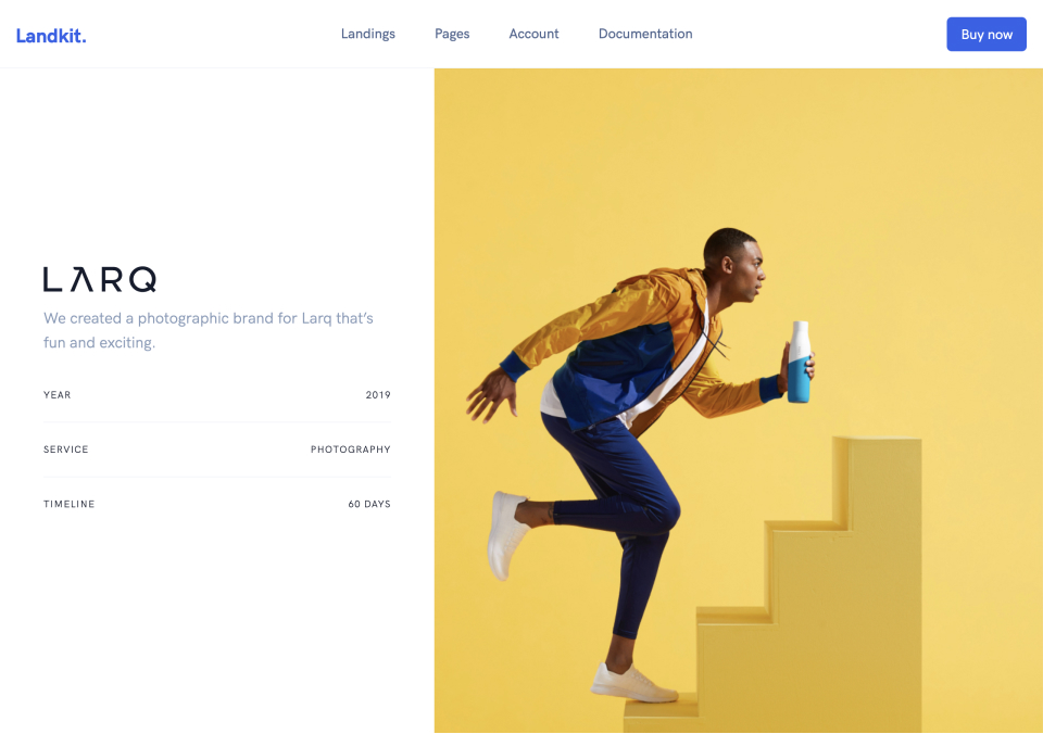 screenshot lk pages portfolio sidebar fluid