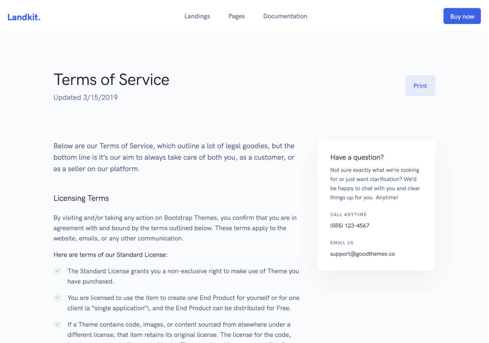screenshot lk pages terms